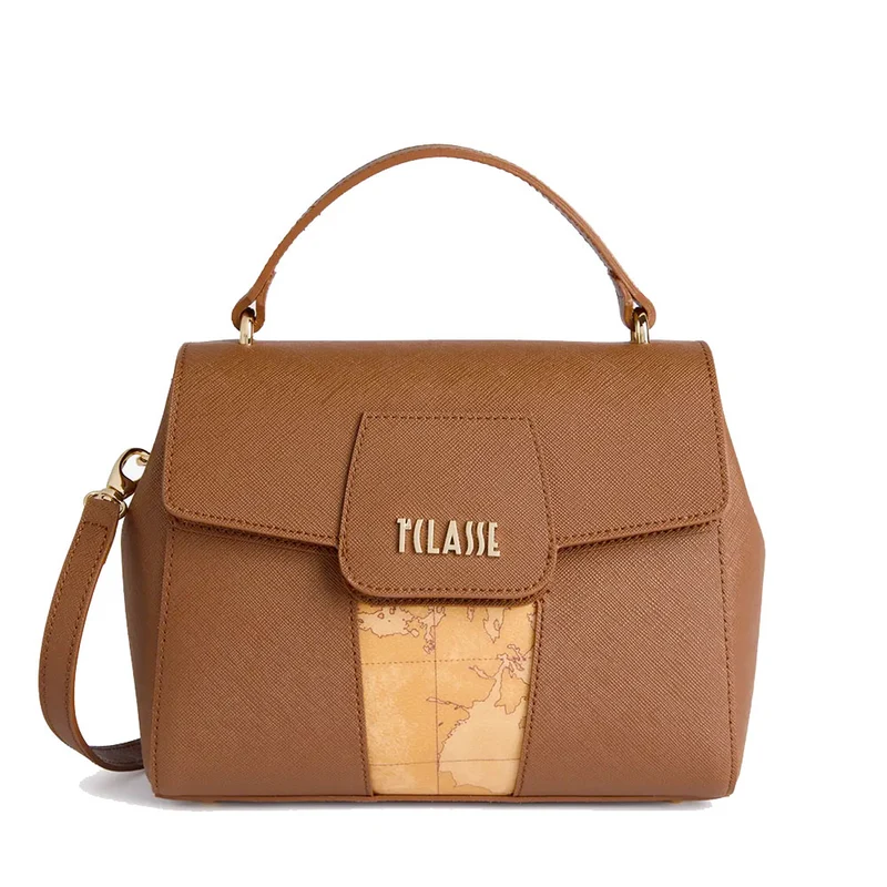 Borsa Donna a Mano con Pattina 1A Classe Alviero Martini linea Windy City color Castagna LD29
