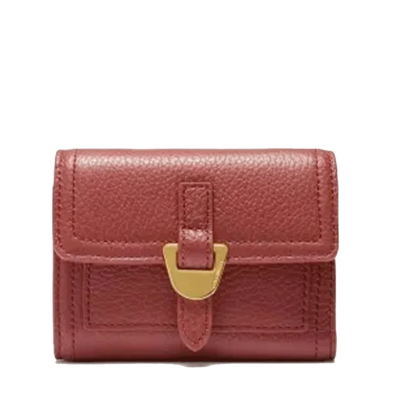 Portafoglio Donna COCCINELLE in Pelle Colore Brandy Linea Campus Misura Piccola