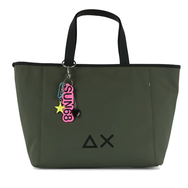 Shopping Bag SUN68 linea Jacqueline Bag Medium colore Militare Scuro - Z45260