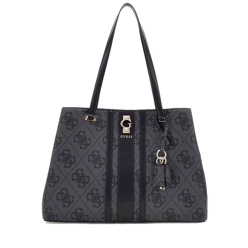 Borsa Donna Shopper a Spalla GUESS Linea Erenia colore Coal Logo