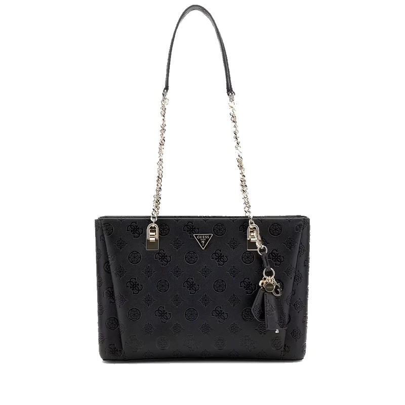 Borsa Donna Shopper a Spalla GUESS Linea Tisha colore Nero