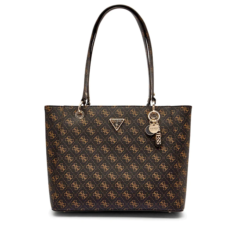 Borsa Donna Shopper a Spalla GUESS Linea Noelle colore Brown Logo