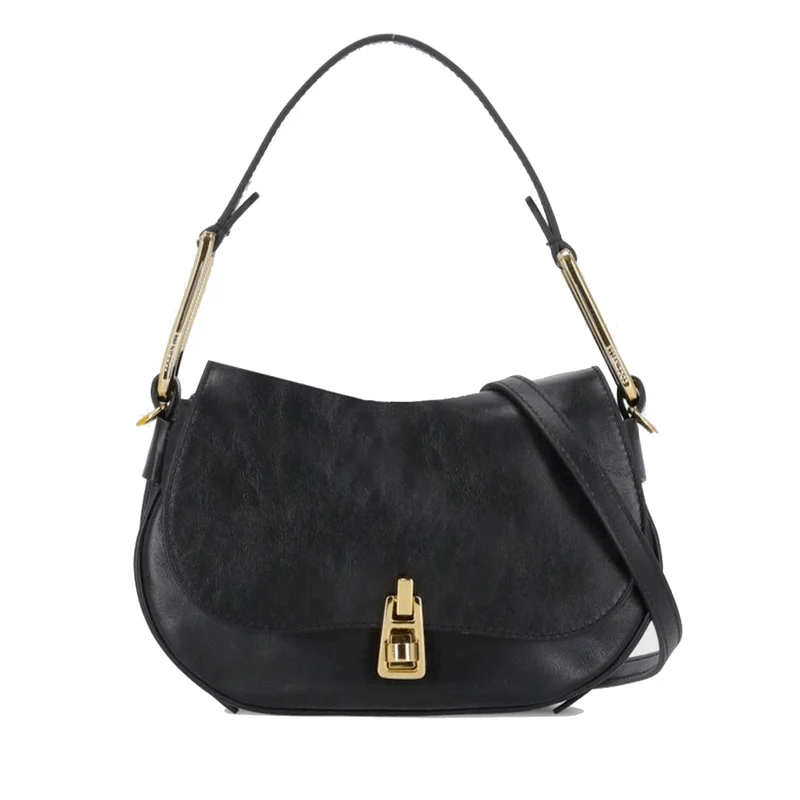 Borsa Donna a Mano COCCINELLE in Pelle Linea Magie Vintage Colore Nero Misura Small