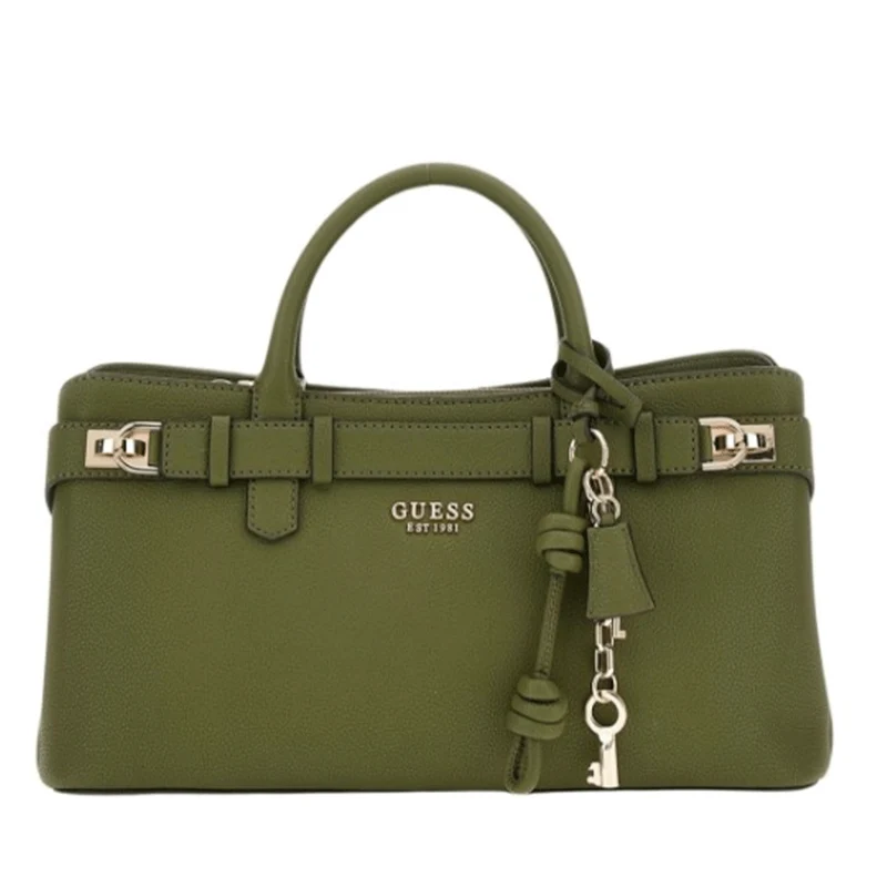 Borsa Donna a Mano a Bauletto GUESS Linea Gregoria colore Olive