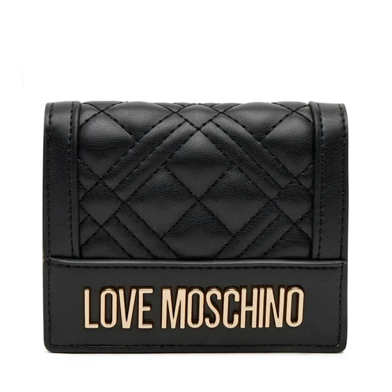 Portafoglio Donna Piccolo Trapuntato LOVE MOSCHINO linea Quilted Nero
