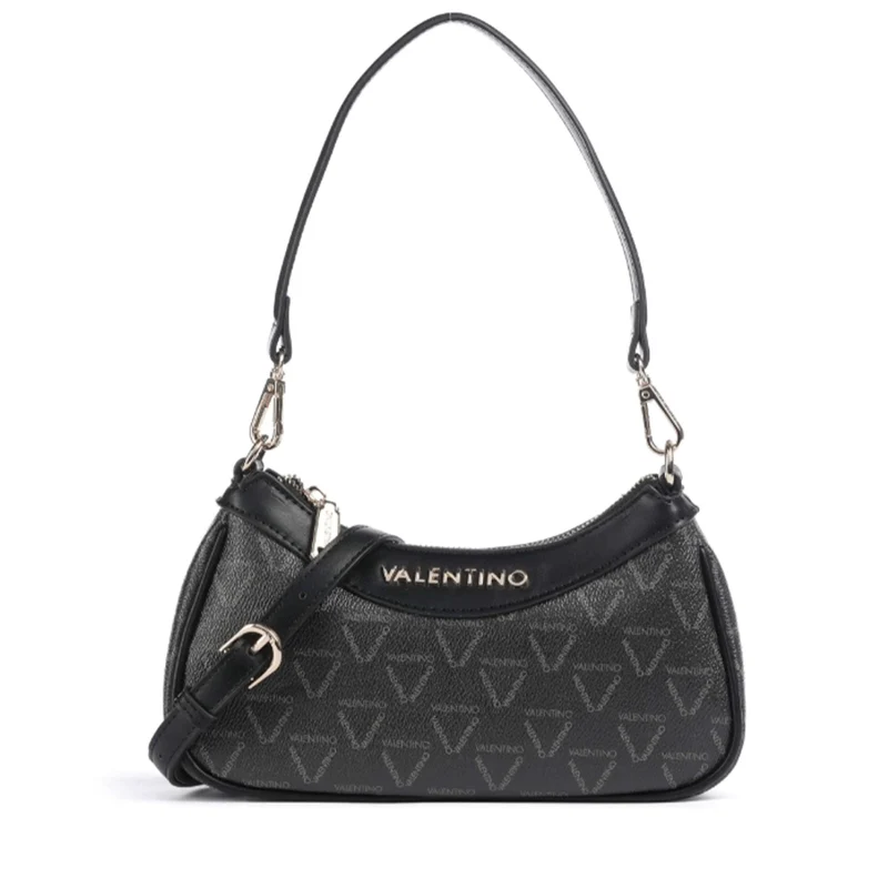 Borsa Donna Hobo a Spalla VALENTINO BAGS linea Lady Re Colore Nero - Multicolor