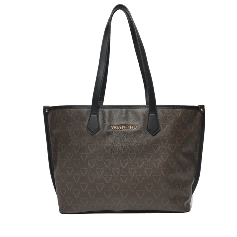 Borsa Donna Shopper a Spalla VALENTINO BAGS linea Lady Re Colore Moro - Nero