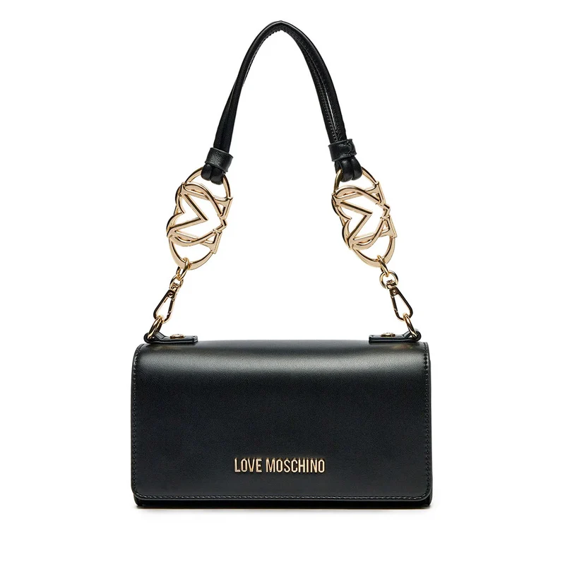 Borsa Donna a Spalla LOVE MOSCHINO linea Jewel Nera