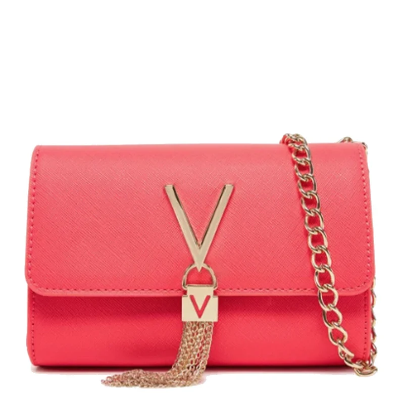 Borsa Donna a Tracolla Piccola VALENTINO BAGS linea Divina Colore Corallo