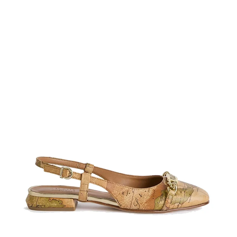 Ballerina Slingback 1A Classe Alviero Martini in Eco Nappa stampa Geo Classic 1055