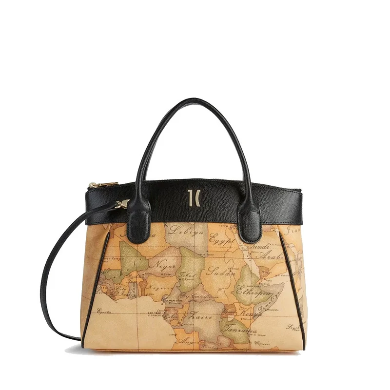 Borsa a Mano 1A Classe Alviero Martini linea Heritage Geo colore Geo Classic e Nero LC14
