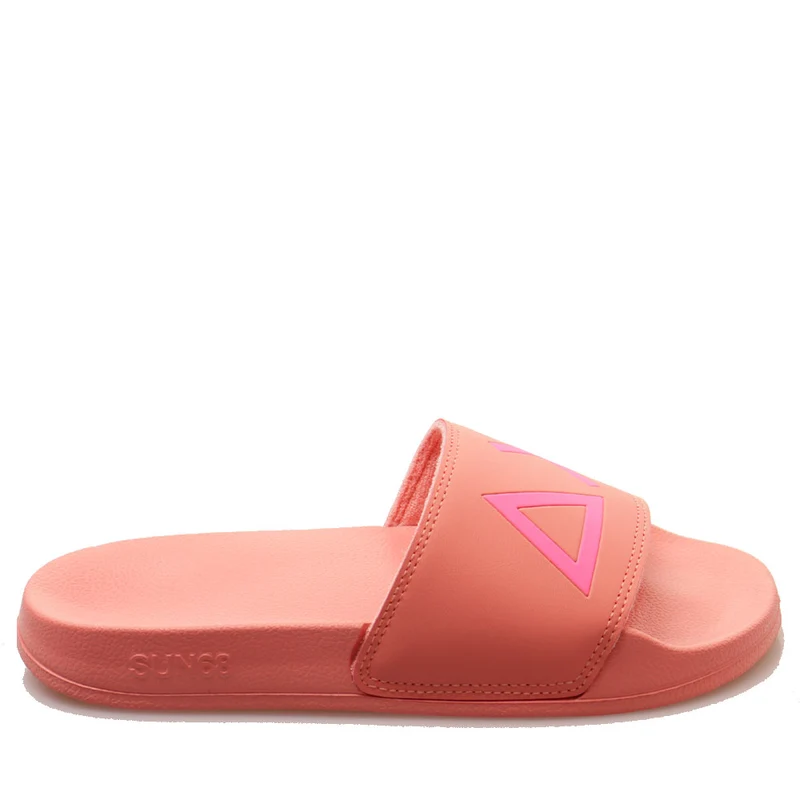Ciabatte da Donna SUN68 Linea Slippers Logo Colore Fenicottero - X35204