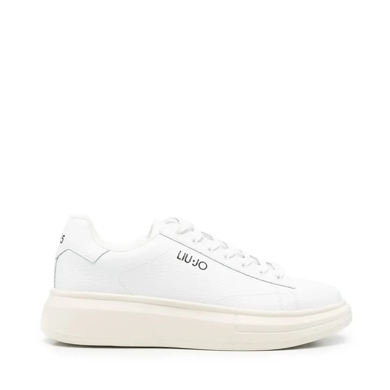 Sneakers Uomo LIU JO Big 01 in Pelle Bianca