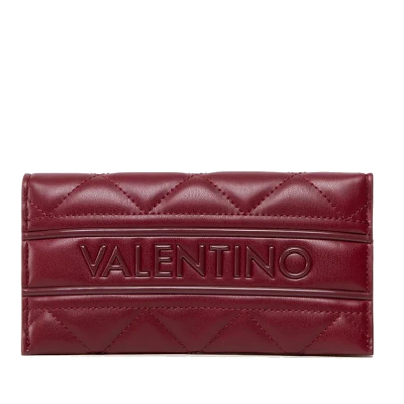 Portafoglio Donna VALENTINO BAGS Chiuso con Bottone Linea Ada Colore Bordeaux