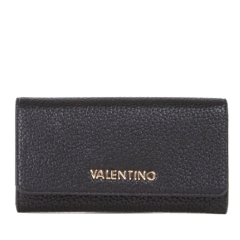 Portafoglio Donna VALENTINO BAGS Chiuso con Bottone Linea Blossom Re Colore Nero