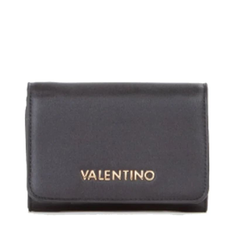 Portafoglio Donna VALENTINO BAGS Chiuso con Bottone Linea Jasmin Colore Nero