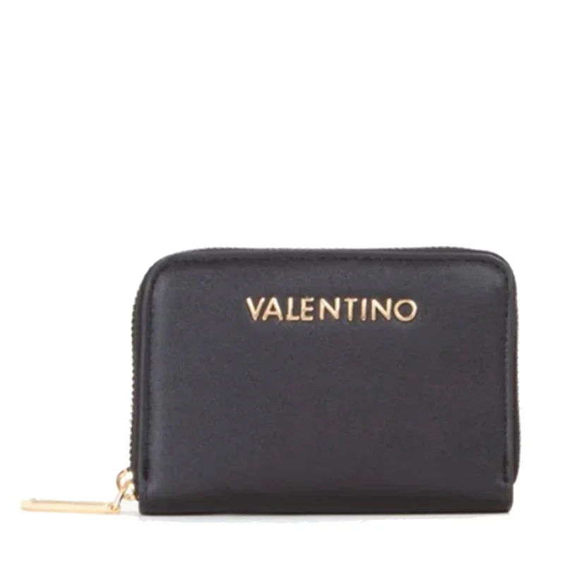 Portafoglio Donna VALENTINO BAGS Zip Around Linea Jasmin Colore Nero Misura Piccola