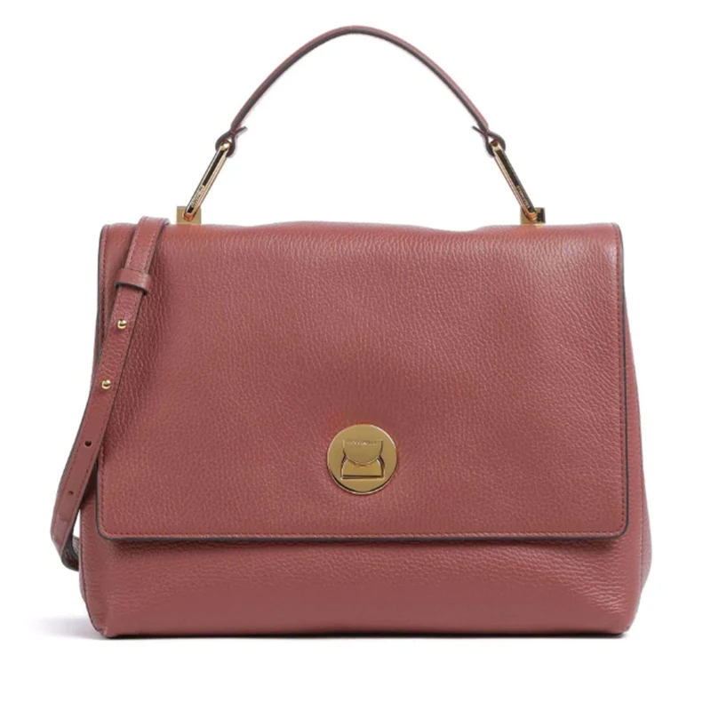 Borsa Donna a Mano COCCINELLE in Pelle linea Liya colore Brandy - Grenadine Red