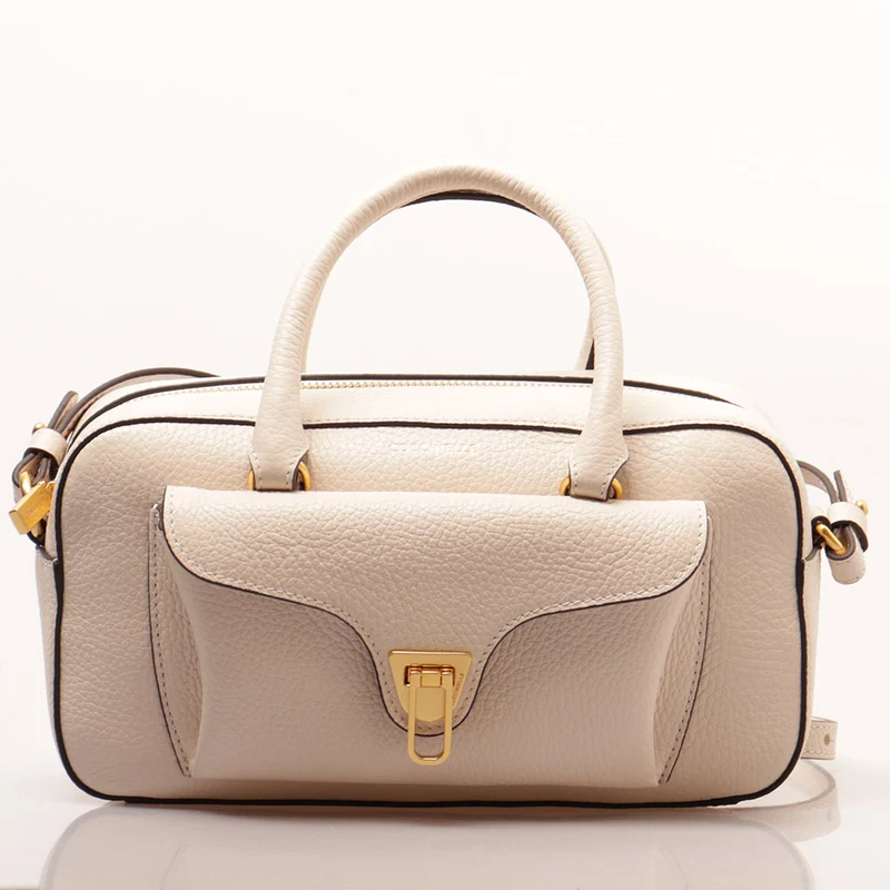 Borsa Donna a Mano COCCINELLE in Pelle linea Beat Soft Colore Lambskin White