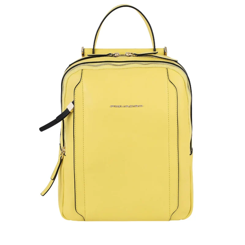 Zaino Donna Porta iPad PIQUADRO linea Circle in Pelle Colore Giallo - CA5566W92