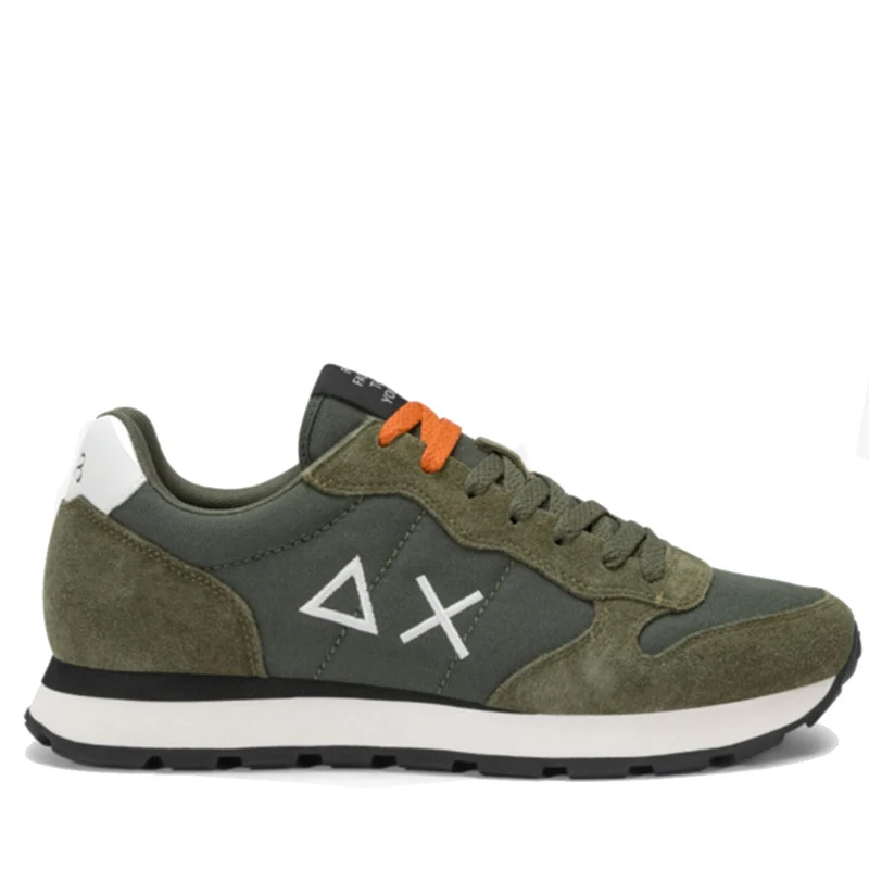 Scarpe Uomo Sun68 Sneakers Tom Solid Militare Scuro - Z45101