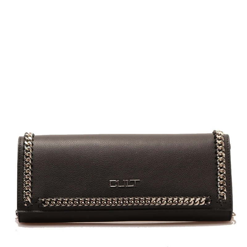 Clutch Donna con Catena CULT linea Kim Nera