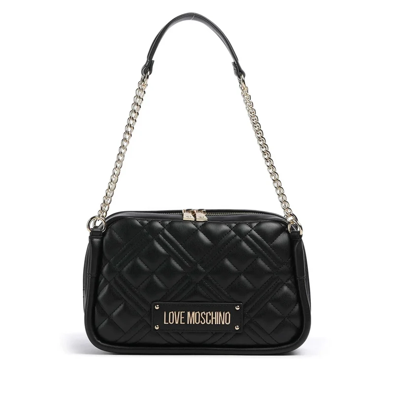 Borsa a Spalla LOVE MOSCHINO linea Quilted Trapuntata Nera