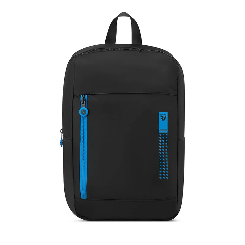 Zaino Pieghevole da Viaggio Ryanair RONCATO Compact Nero e Blu Cobalto 40x25x20 cm