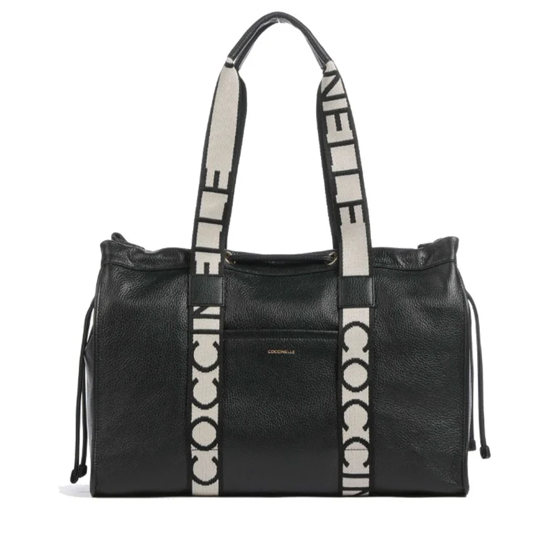 Borsa Donna a Spalla COCCINELLE in Pelle Linea 2Day Signature Large colore Nero