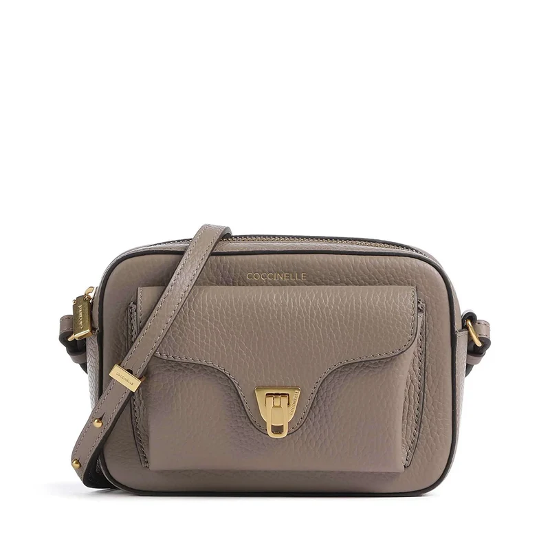 Borsa Donna a Tracolla COCCINELLE linea Beat Soft Mini in Pelle Warm Taupe