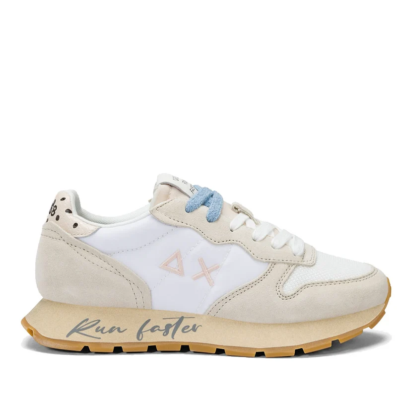 Scarpe Donna Sun68 Sneakers Ally Vintage Colore Bianco Panna - Z35207