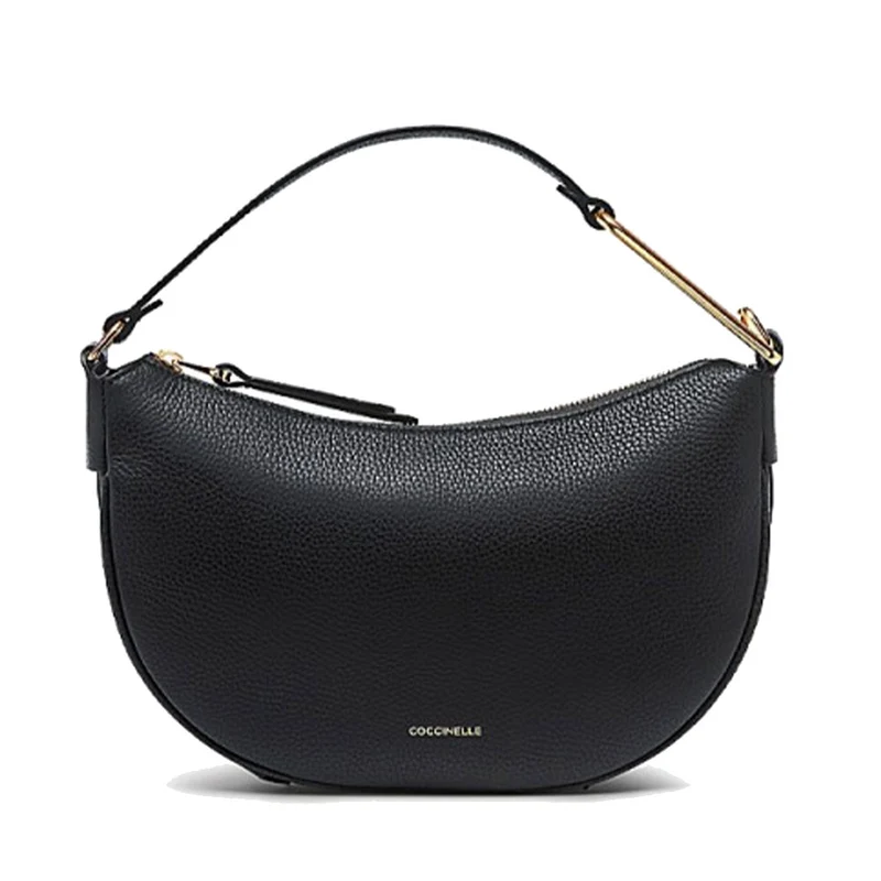Borsa Donna a Mano COCCINELLE in Pelle Nera Linea Priscilla Misura Piccola
