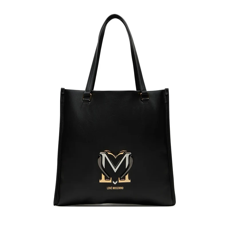 Shopping Bag Verticale LOVE MOSCHINO linea Colorful Heart Nero