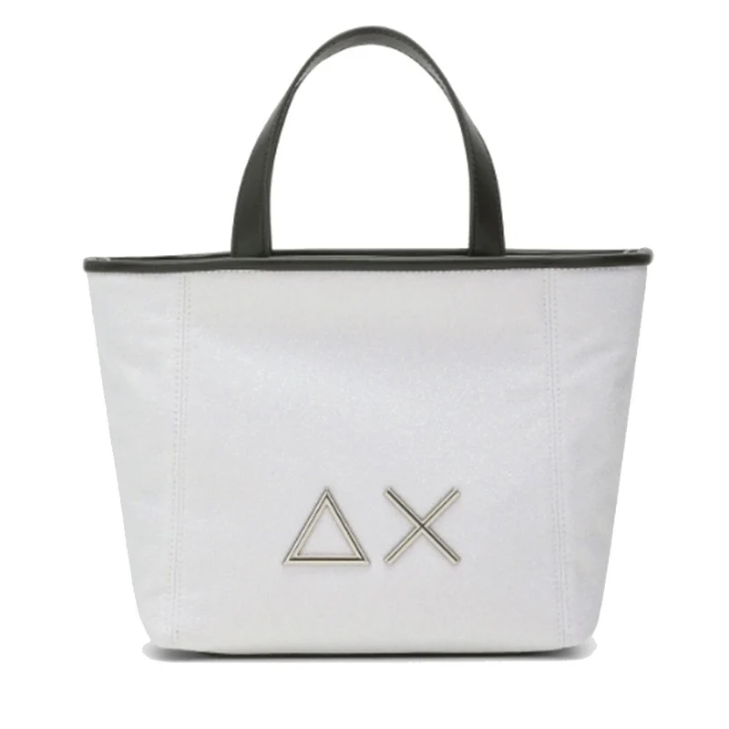 Shopping Bag XS SUN68 linea Jacqueline Glitter Bianco - Z35266