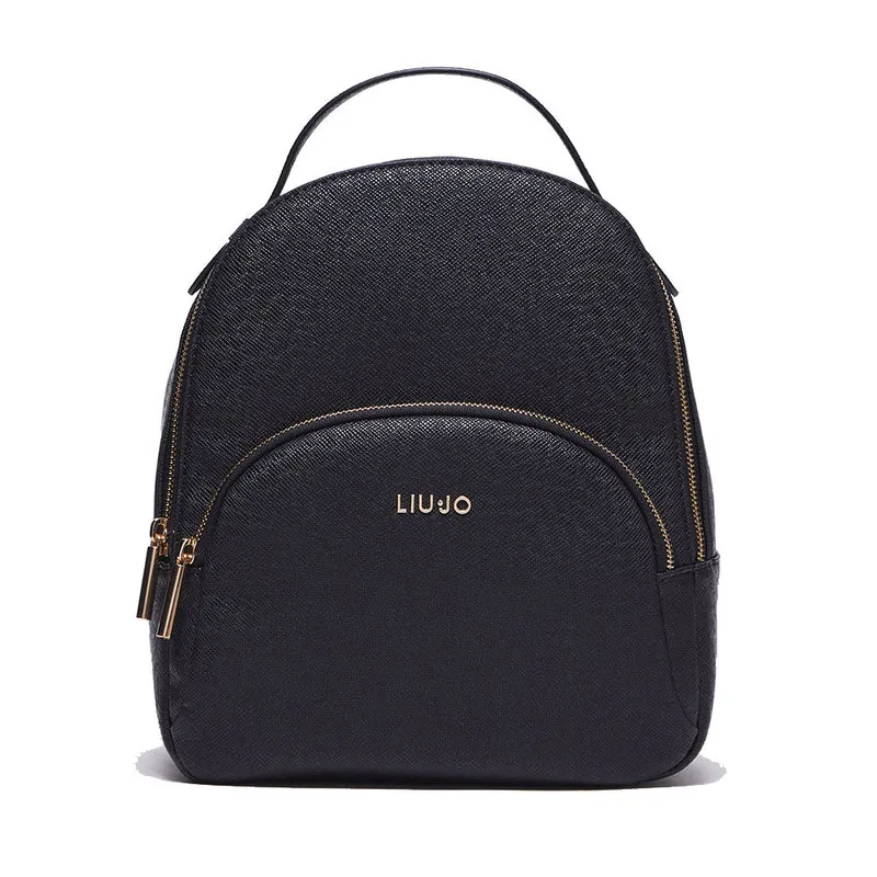 Zaino Donna LIU JO stampa Saffiano Nero