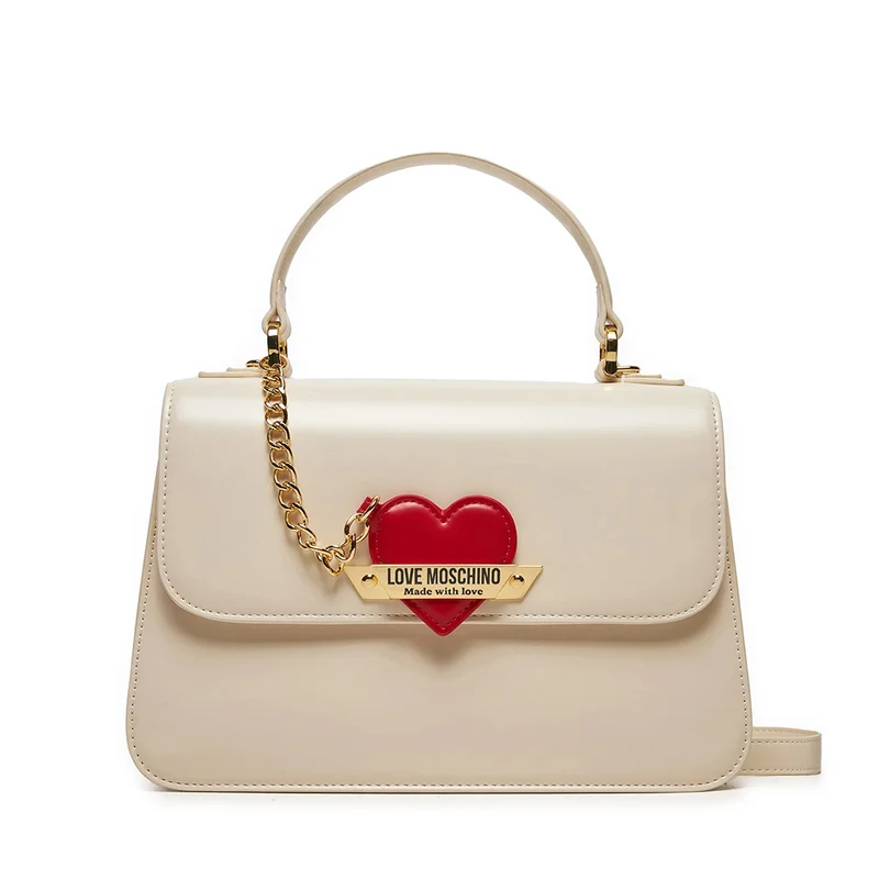 Borsa Donna a Mano LOVE MOSCHINO linea Made With Love Avorio