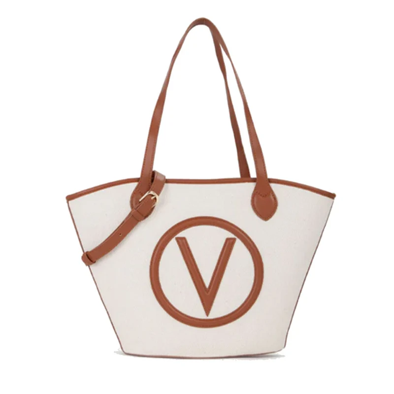 Borsa Donna a Spalla VALENTINO BAGS linea Covent Colore Natural - Cuoio