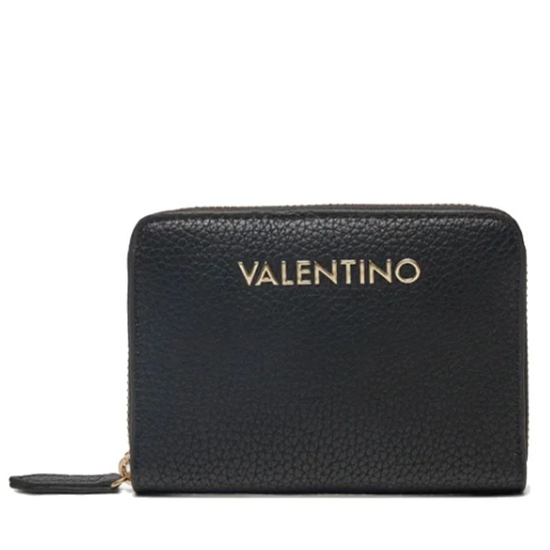 Portafoglio Donna VALENTINO BAGS Zip Around Linea Alexia Colore Nero Misura Piccola