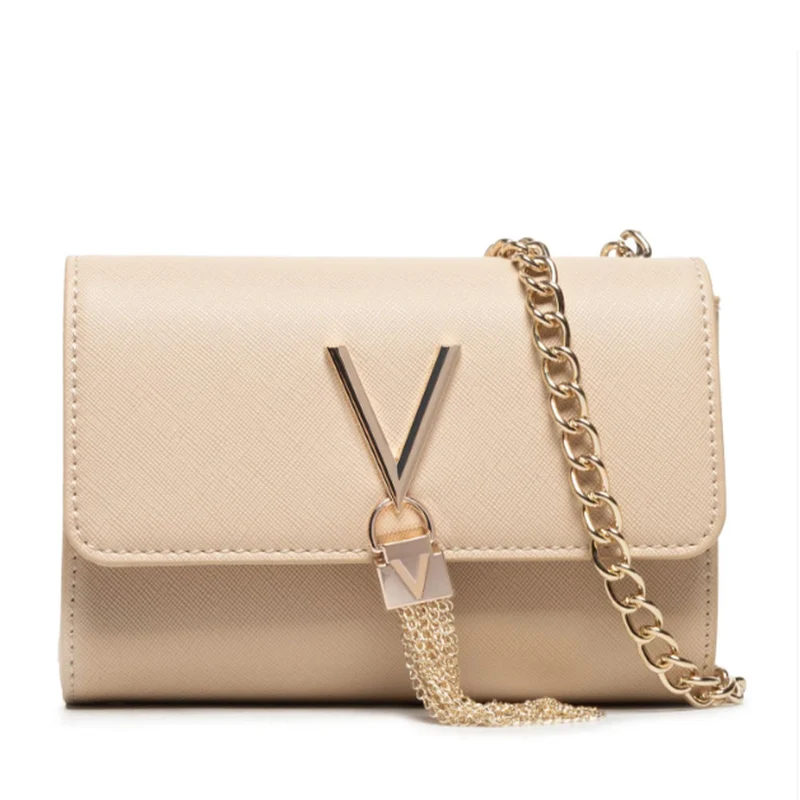 Borsa Donna a Tracolla Piccola VALENTINO BAGS linea Divina Colore Ecru