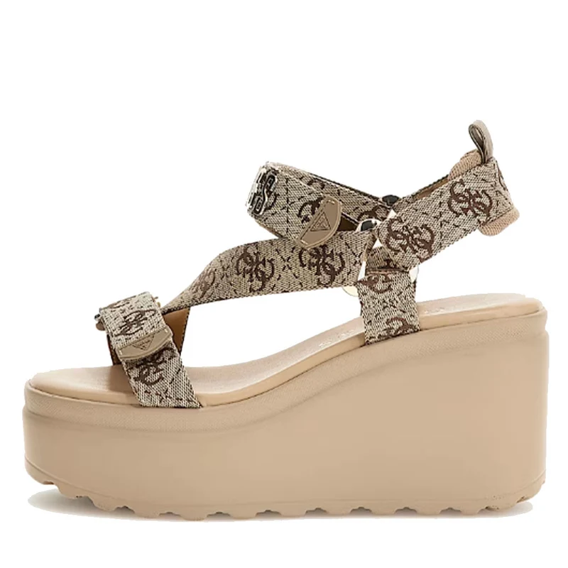 Sandali Donna con Zeppa GUESS linea Ocilin Colore Gold