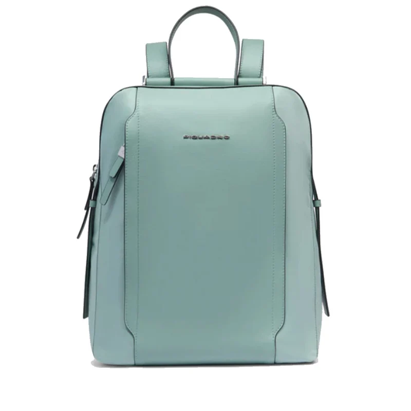Zaino Donna PIQUADRO Porta Computer in Pelle e Tessuto Verde Linea Circle - CA4576W92T