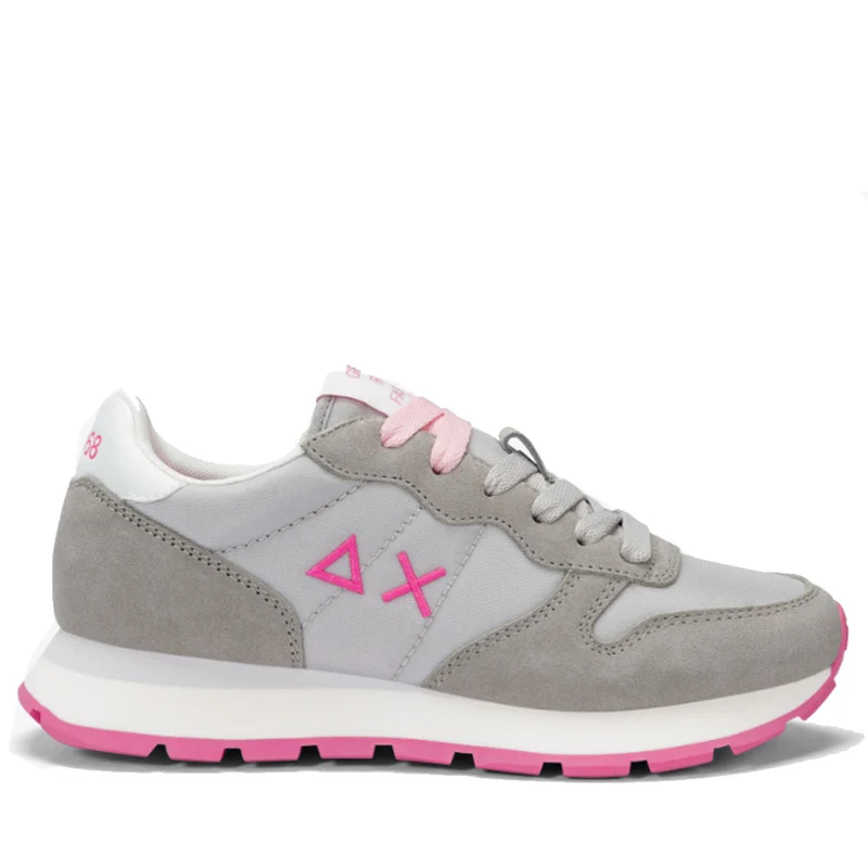 Scarpe Donna Sun68 Sneakers Ally Solid Nylon Colore Grigio Chiaro - Z35201