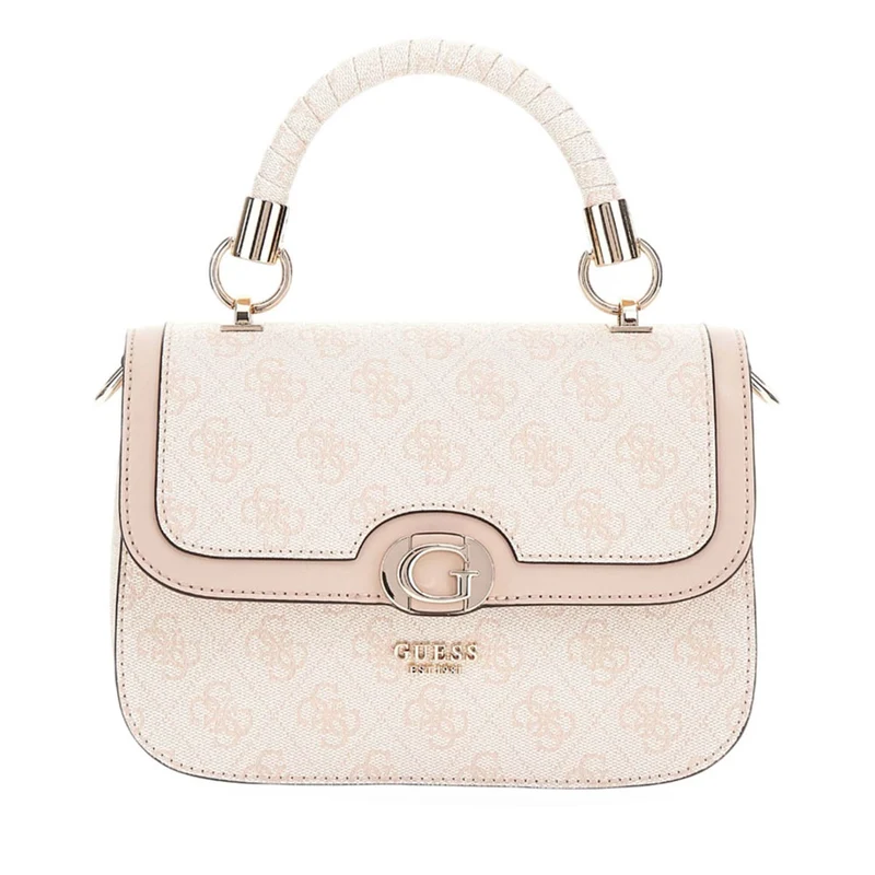 Borsa Donna a Mano GUESS Linea Orlina colore Sand Logo Misura Piccola
