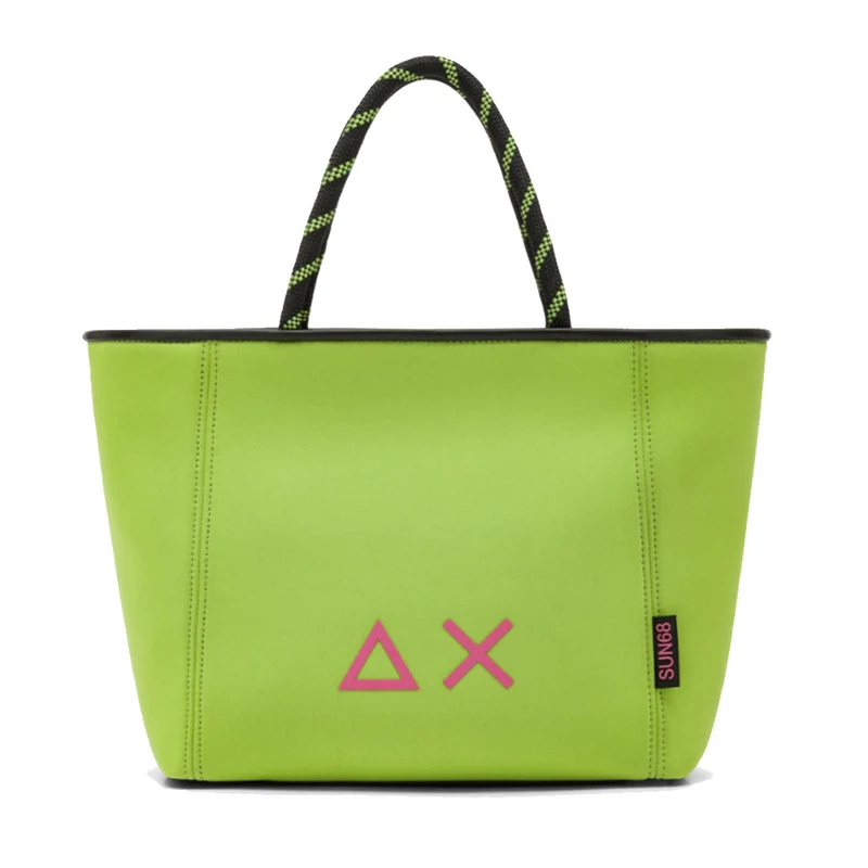 Shopping Bag Media SUN68 linea Jacqueline Neo in Scuba color Lime