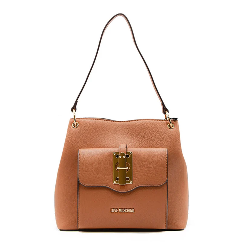 Borsa Donna Hobo LOVE MOSCHINO color Cammello JC4315