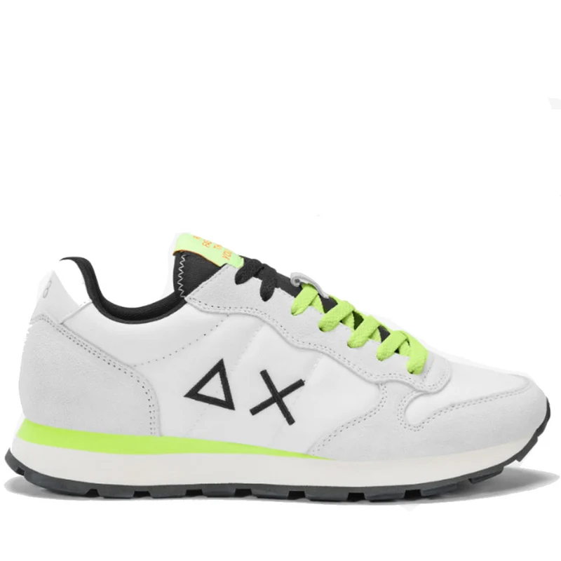 Scarpe Uomo Sun68 Sneakers Tom Fluo Bianco - Z35102