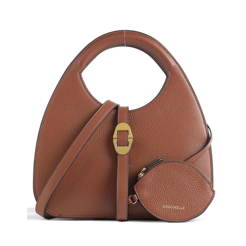 Borsa Donna a Mano COCCINELLE linea Cosima in Pelle colore Brule Small