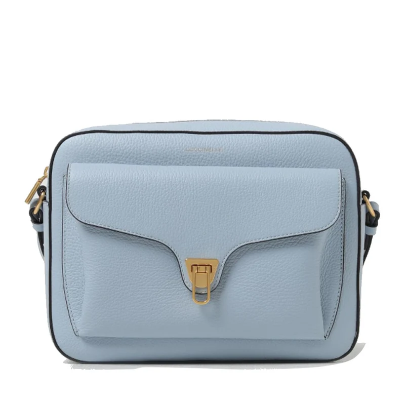 Borsa Donna a Tracolla COCCINELLE in Pelle Mist Blue linea Beat Soft