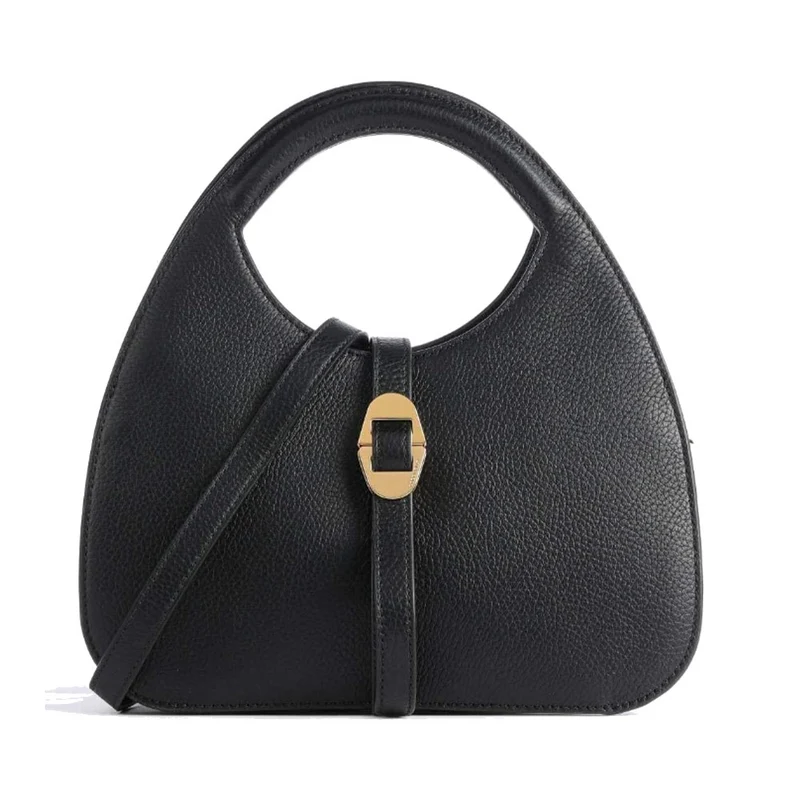 Borsa Donna a Mano COCCINELLE in Pelle nera della linea Cosima, Taglia Small