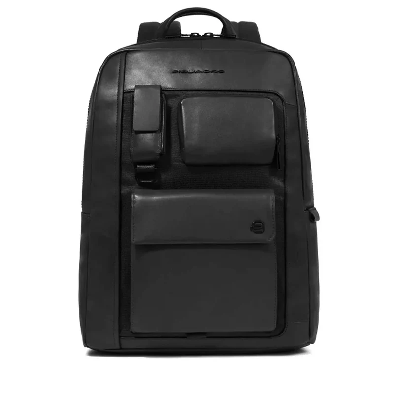 Zaino Uomo PIQUADRO Con Porta Pc 14" in Pelle Nera - CA6442W131